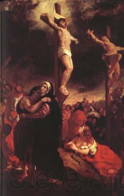 Eugene Delacroix Christ on the Cross (mk10) Norge oil painting art